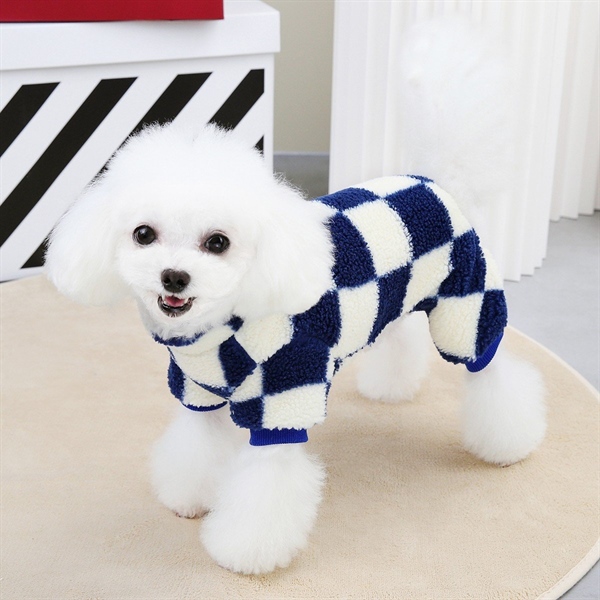 Áo lông cừu Dadagou caro lớn 4 chân_S-XL(4 chiếc)