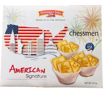 HỘP QUÀ BÁNH QUY AMERICAN SIGNATURE PF CHESSMEN BUTTER BISCUITS