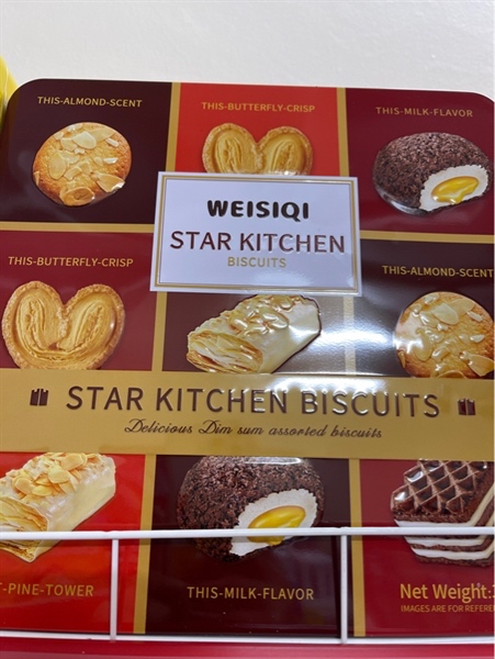 BÁNH QUY HỘP THIẾC STAR KITCHEN BISCUITS ĐỎ 358G