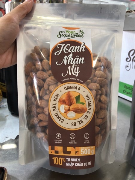 Hạnh Nhân Mỹ Your Super Food Túi 500g