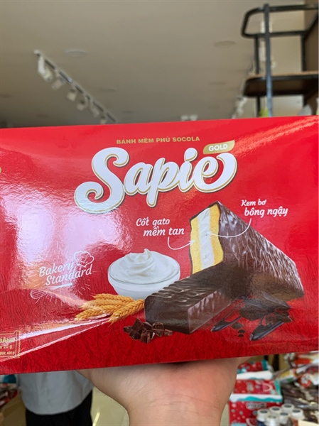 Bánh Mềm Phủ Socola Sapie Gold 400g