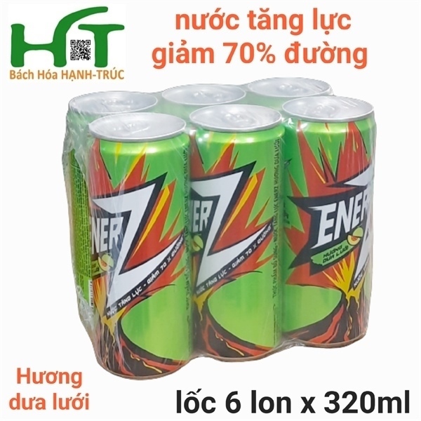 NƯỚC TĂNG LỰC ENERZ HƯƠNG DƯA LƯỚI(lốc)