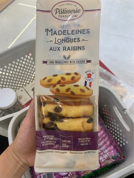 Bánh Bông lan Nho gói trắng 250gr