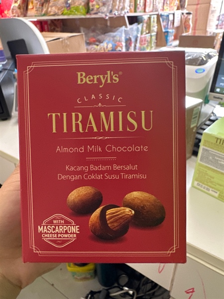 KẸO TIRAMISU HẠNH NHÂN SOCOLA SỮA 100G ( hộp đỏ )