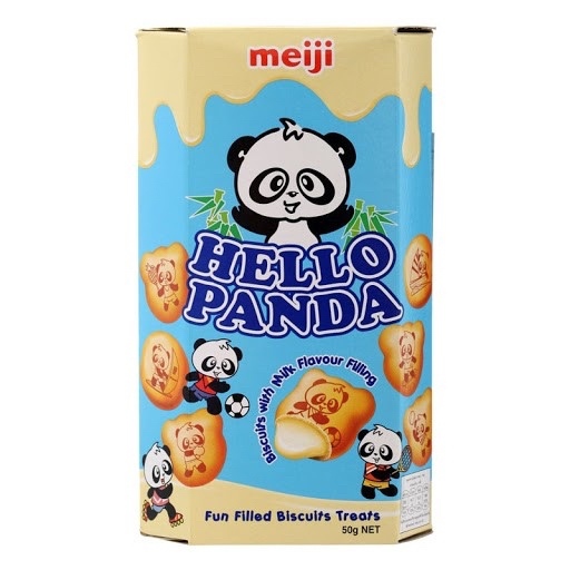 Bánh Gấu Nhân Kem Sữa Meiji Hello Panda Hộp 50g