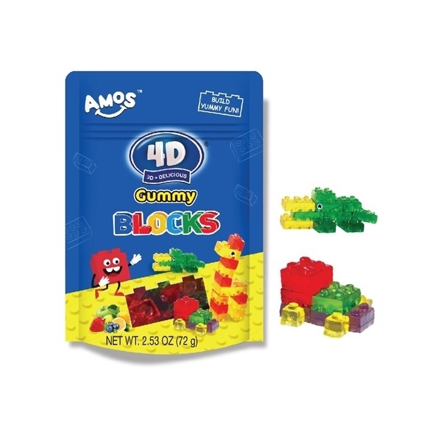 KẸO DẺO XẾP HÌNH 4D 72G GUMMY 4D BLOCKS 72G