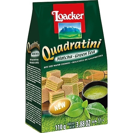 BÁNH XỐP VỊ TRÀ XANH LOACKER MATCHA- GREEN TEA WAFER COOKIES