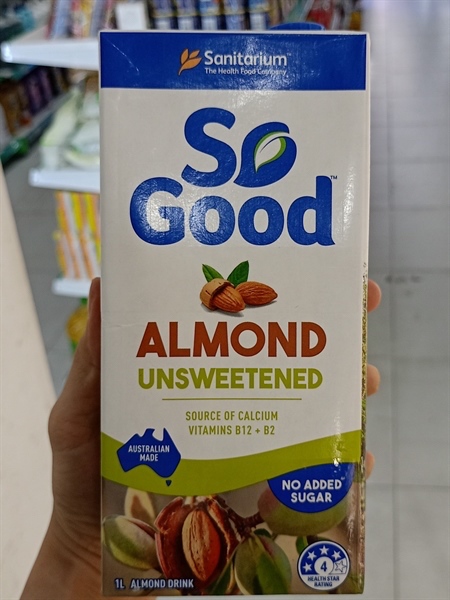 Sữa Hạnh Nhân So Good Không Đường SoGood 1L