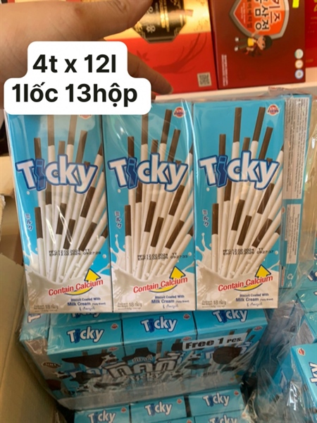Bánh Que Ticky lốc xanh ( lốc 13 hộp )