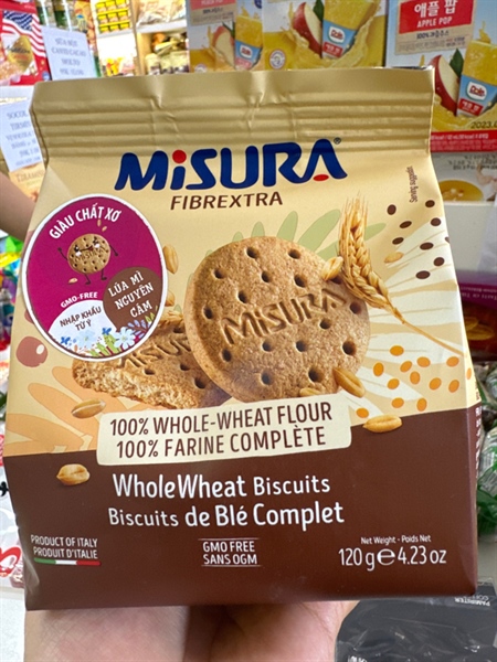 Bánh Quy Misura Fibrextra Vị Lúa Mì Gói 120G
