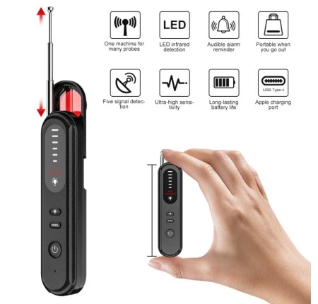 Máy dò camera Pinshang T01 quét GPS