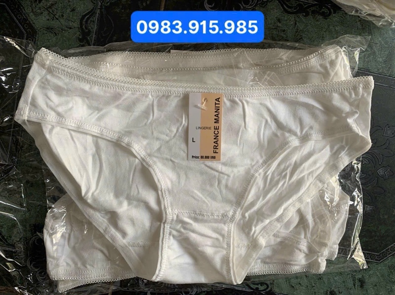 Quần cotton nữ học sinh trắng - size XXL