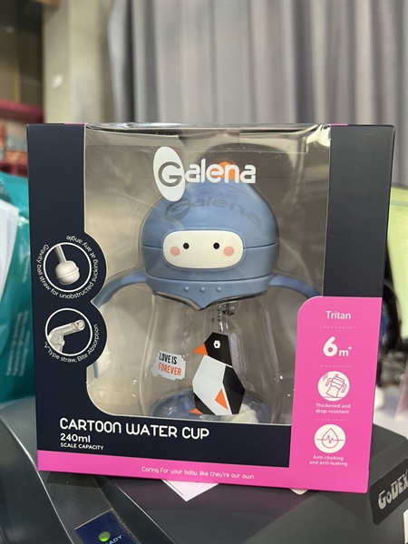 Bình tập uống ống hút Galena GA-B05 240ml (6M+)