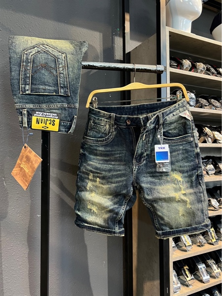 Sort Jean UHQCCC Denim - 1009 Xanh was dơ rách