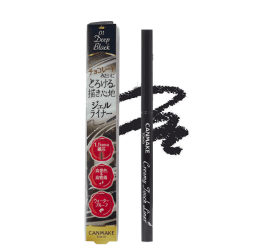 CANMAKE - Creamy Touch Liner, 01 Deep Black