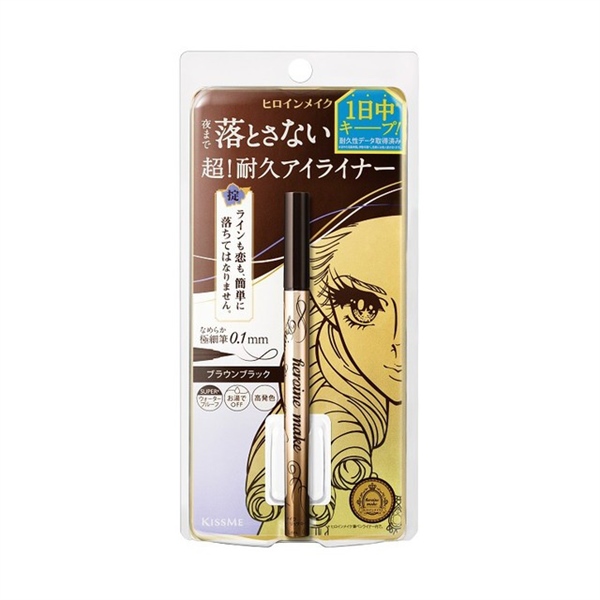 Bút Kẻ Mắt KISS ME - Heroine Make Smooth LIQUID Eyeliner Super Waterproof, Black Brown NEW