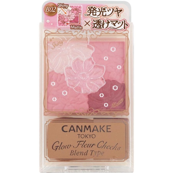 CANMAKE - Glow Fleur Cheeks BLEND TYPE, B02 Rose Ballerina