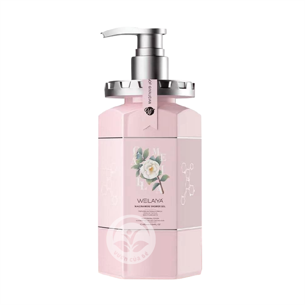 SỮA TẮM NƯỚC HOA TRẮNG DA; DƯỠNG ẨM; WEILAIYA HỒNG KÔNG CHAI 450ML