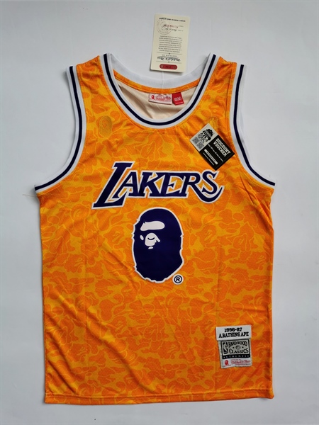 Áo BR Lakers Bape-Vàng