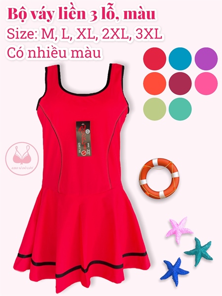 Bộ liền màu 2 sọc