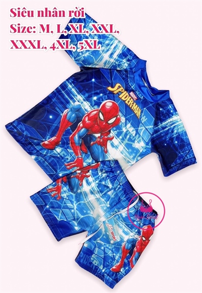 Bộ bơi siêu nhân SN rời nhỏ (M->2XL)