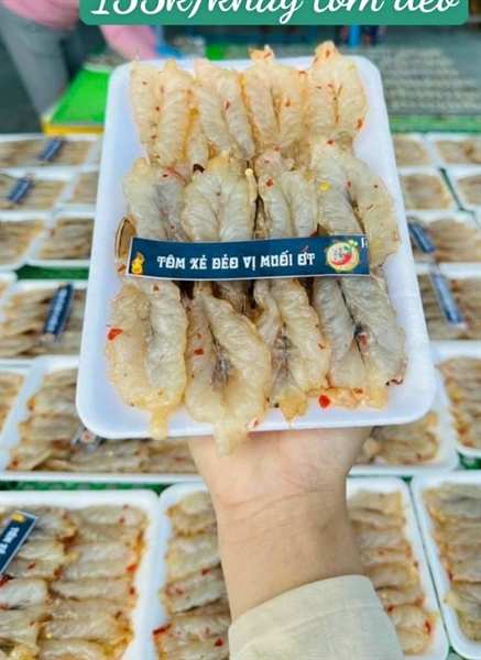 Tôm Dẻo Muối Ớt khay 250gr