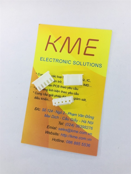Header cái 5P XH2.54-5P trắng (gói 10c)