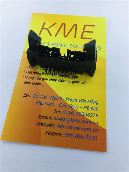 IDE16 đực cài cong 2.54mm DC2-16P