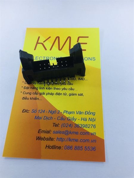 IDE14 đực cài cong 2.54mm DC2-14P