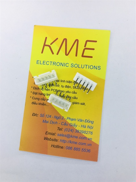 Header đực 5P XH2.54-5P chân cong (gói 10c)