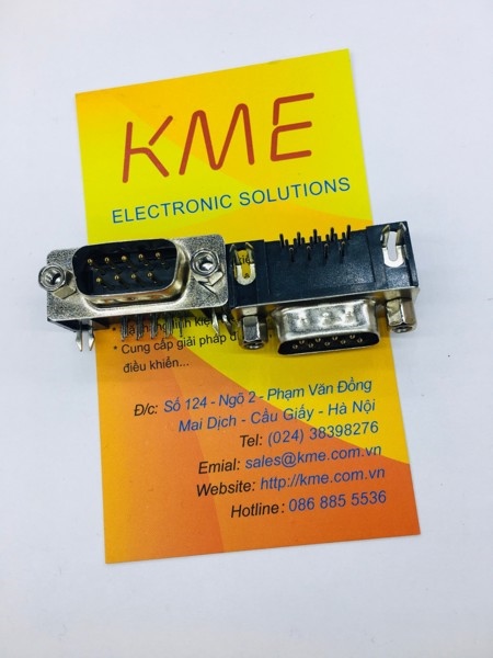 Cổng DB9 đực chân cong hàn mạch (RS232,COM,DR9)