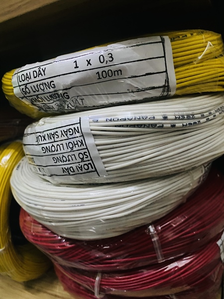 Dây điện nội 0.3mm nâu