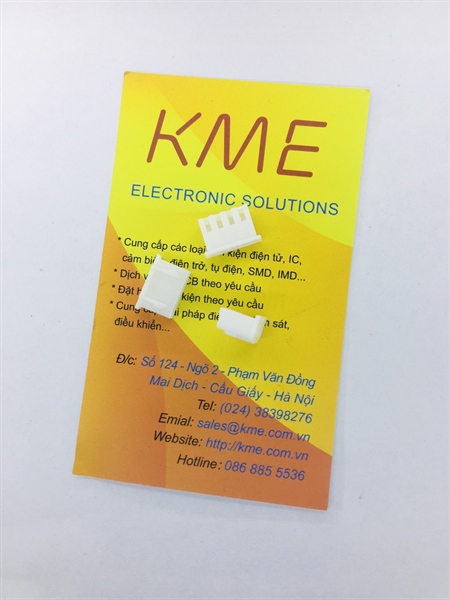 Header cái 4P XH2.54-4P trắng (gói 10c)