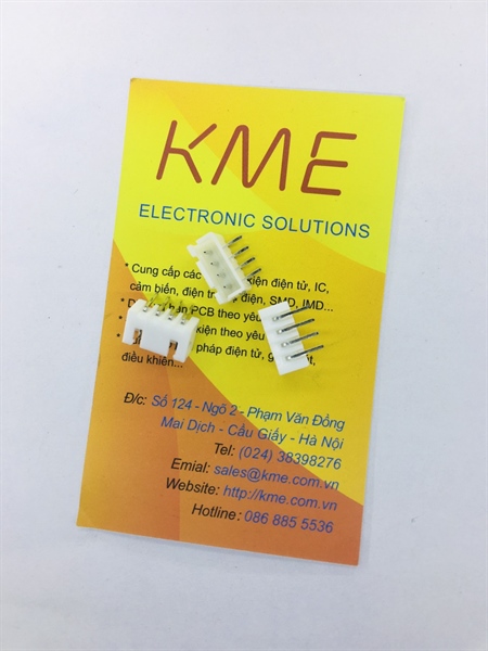 Header đực 4P XH2.54-4P chân cong (gói 10c)