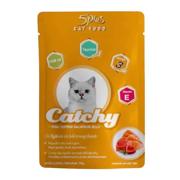 Pate 5 Plus Catchy cho mèo 70g