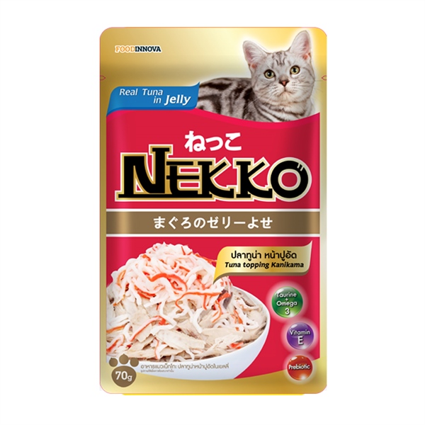 Pate Nekko Jelly 70g - Cá ngừ & Thanh cua