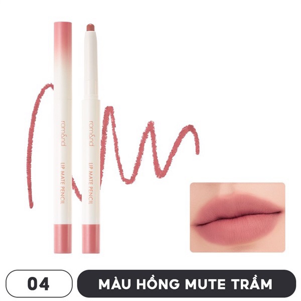 Chì Kẻ Viền Môi Romand Lip Matte Pencil 04