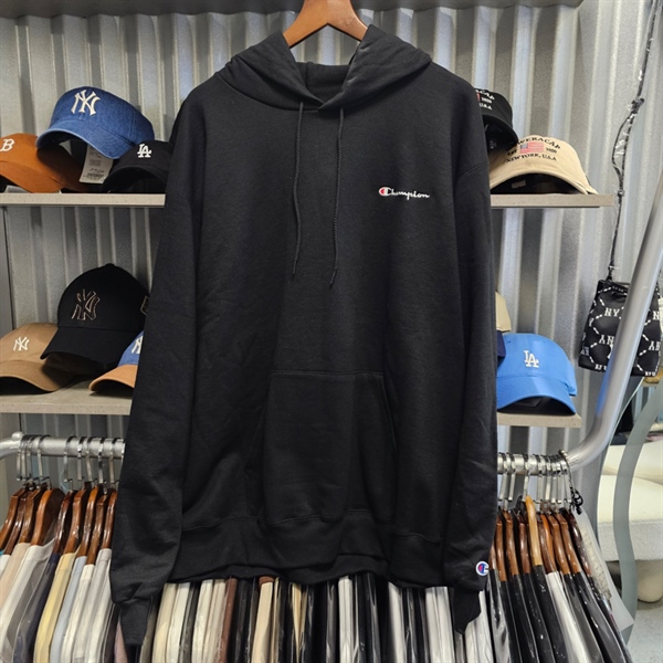 Champion® Hoodie Double Dry Eco® Small Logo - black