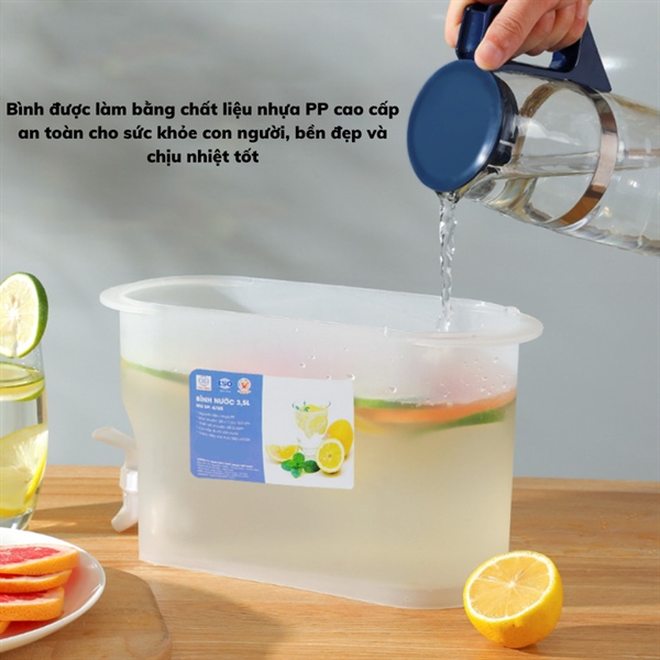 BÌNH NƯỚC 3.5L CÓ VÒI NHỰA VIỆT NHẬT 6875