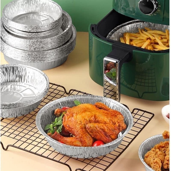 LỐC 10 KHAY GIẤY BẠC LÓT NỒI CHIÊN KHÔNG DẦU