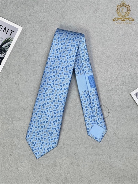 Cravate Hermes petits ciel / bleu
