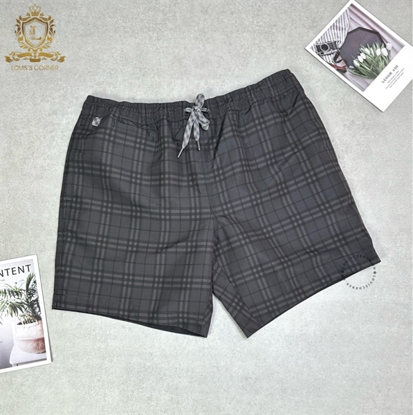 Short gió Burberry dark charcoal kẻ nhỏ