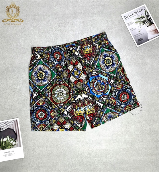 Short gió Dolce hoạ tiết hoa màu