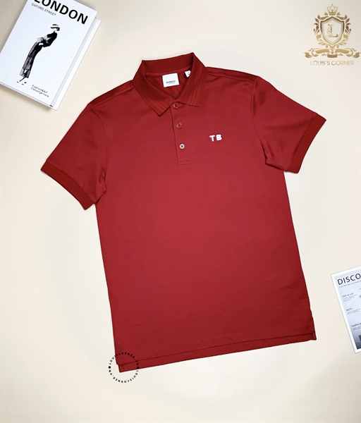 Polo Burberry đỏ tag TB sắt