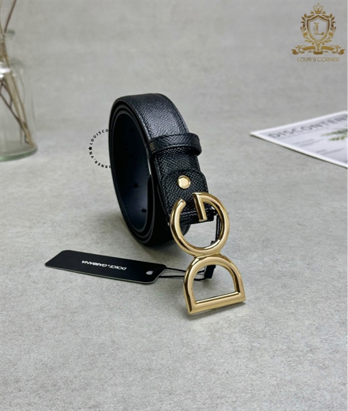Belt Dolce taiga đen DG vàng 3.0