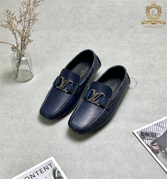 Mocca LV montecarlo xanh trơn viền mono