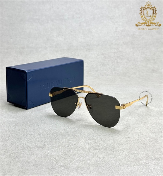 Kính LV Ash gọng vàng