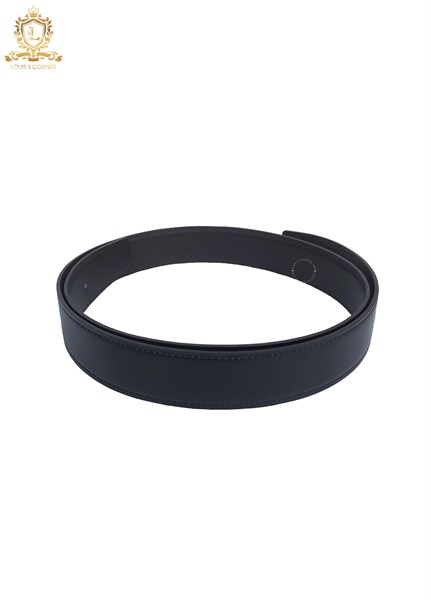 Dây Belt Hermes đen / chocolate trơn