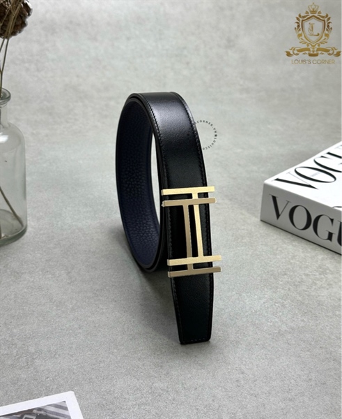 Mặt Belt Hermes H Đôi vàng