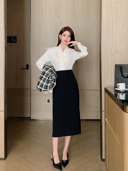 Chân váy suông umi basic